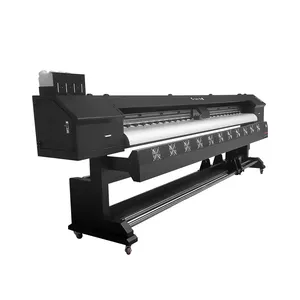Ahorre Costo de tinta impresora eco solvente de gran formato el ancho de impresión es de 3,2 m puede imprimir cajas de luz