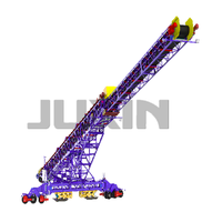 JUXIN Mobile Stacker and Crawler Belt Telescopic Conveyor Engine-Fueled Flexible and Convenient Tracked Stacker Conveyor
