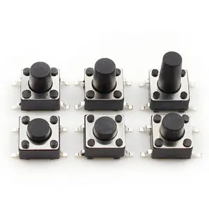 Custom Subminiature PCB Insert Hole Terminals Tact Switch Horizontal Pushbutton Sealed Tactile Switches