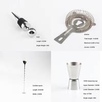 Ensemble d'outils de bar professionnels 23 pièces, kit de barman en acier inoxydable, shaker à cocktails 550/750 ml avec support en bambou