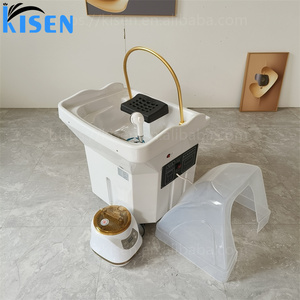 Kisen Thai Shampoo Massage <b>Bed</b> Hot Sale Salon Hair Washing <b>Bed</b> Accessories Water Tank Portable Shampoo Chair Basin Without Pipes - Product Image 5