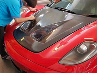 Capot en fibre de carbone style P1 pour Ferrari F430 – Amélioration et modification, couvercle de soupape avant, couvercle de coffre, capot avant, accessoires automobiles