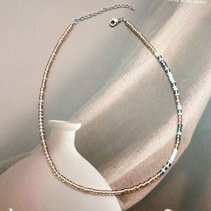 Bracelets en perles de rocaille personnalisés en code Morse, double couche, je t'aime, bijoux en cristal, cadeau unisexe - Product Image 4