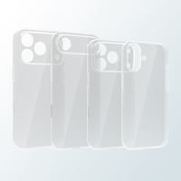 Coque de Téléphone Ultra Fine Transparente en PP, Personnalisable avec Logo, Anti-Choc et Anti-Chute pour 17 Pro Max 17 Air
