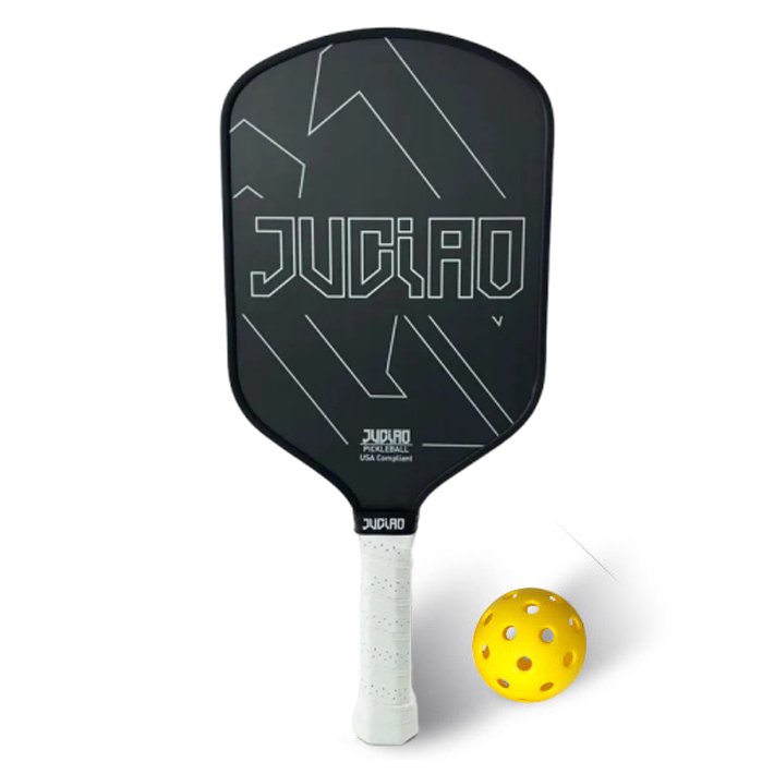 ピックルボール パドル JUCIAO 3KRaw Carbon Fiber 白 JUCIAO
