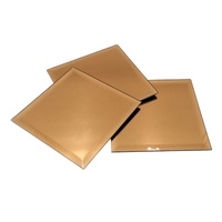 Miroir en verre de couleur moderne 3/4/5mm rose/noir/bleu/bronze/jaune plexiglas décoratif flotteur caisses en bois miroir en aluminium/