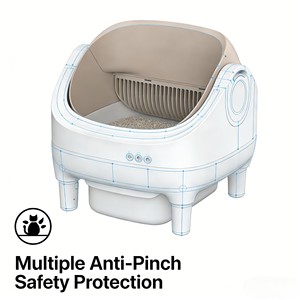 Highly Durable One Key Cleaning Automatic Scooping Multi Safety Sensor Big Capacity APP Control Smart <strong>Cat</strong> <strong>Litter</strong> <strong>Box</strong> - Product Image 2