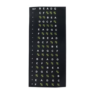 สติกเกอร์เฟรบอร์ดกีตาร์เบส<span class=keywords><strong>คอร์ด</strong></span>เฟร็ตโน้ตรูปลอกคู่มือสำหรับผู้เริ่มต้นเล่น4<span class=keywords><strong>สาย</strong></span> - Product Image 2