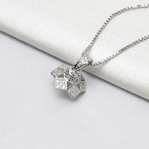 Europe America S925 Silver Pendant Accessory 12-13mm Female Concealer Hood with 748 Empty Pearl <b>Holder</b> DIY Bead Size 16mm - Product Image 4