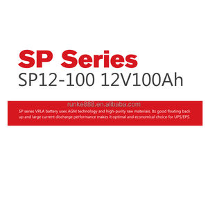 SP12-100 священного солнца, 12 В, 100 А · ч, 1200 Вт · ч, простая в установке, Высокоэффективная свинцово-кислотная батарея с длительным сроком службы для устройств UPS - Product Image 6