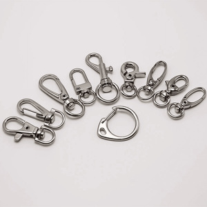Stainless Steel Oval Keychain Lobster Clasp Hook <b>Key</b> Ring Pendant Car <b>Key</b> Accessory Hard Wearing Metal <b>Key</b> <b>Chain</b> - Product Image 1