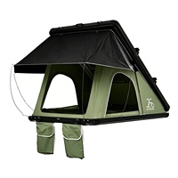 Tente de toit de voiture triangulaire automatique à cadre en aluminium épaissi et transparent, avec fenêtre panoramique pour toutes les saisons