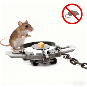 Perangkap Tikus Ramah Lingkungan dari Besi Padat dengan Pegas Kuat untuk Pengendalian Hama yang Efisien di Dapur, Restoran, dan Ruang Penyimpanan - Product Image 1