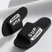 Chaussons pour hommes en gros, résistants à l'usure, antidérapants, confortables, nouvelle conception, style simple, décontractés, intérieurs, à bout ouvert