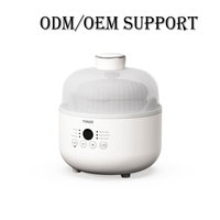TONZE OEM – Mini-mijoteuse en céramique intelligente et portable, cocotte-minute électrique avec couvercle Transparent, pour la soupe au nid d'oiseau