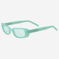Cina Occhiali Da Sole OEM Mode Rectangle Acétate Petites Femmes Hommes Lunettes de Soleil 2025