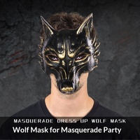 Masque d'Halloween en mousse PU 3D en forme de renard pour Mardi Gras, bal de carnaval, fête, vente chaude à l'export, ROLEPARTY 23x25x2cm