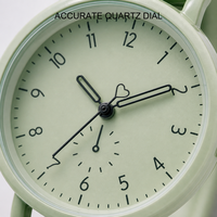 Montre analogique minimaliste pour enfants, bracelet en silicone souple, cadran mignon en forme de cœur, montre-bracelet à quartz pour garçons et filles, cadeau scolaire