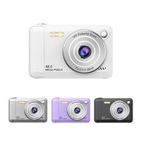 Cámara Digital Profesional 4K de Doble Lente para Niños, Imágenes de Video Delanteras y Traseras con Sensor CMOS Óptico de 10x-20x, Compatible con Medios como Regalo