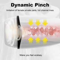 Elektrischer Masturbator mit 10 Vibrationsmodi und Sexy Stimme für Männer - Taschenmuschi Sexmaschine Zubehör