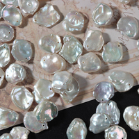 Perle d'eau douce naturelle baroque en forme de pétale de 14-15 mm de Zhuji, matériau en vrac pour accessoires de boucles d'oreilles et pendentifs DIY