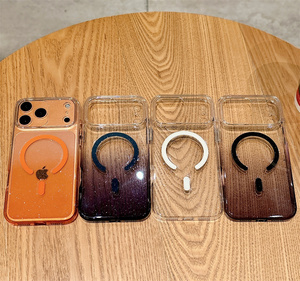 Funda Magnética Transparente con Brillantina <span class=keywords><strong>y</strong></span> Degradado para <span class=keywords><strong>iPhone</strong></span> <span class=keywords><strong>13</strong></span> <span class=keywords><strong>14</strong></span> 15 16 17 <span class=keywords><strong>Pro</strong></span> <span class=keywords><strong>Max</strong></span>, Personalizable - Product Image 3