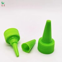 Capuchon d'extrusion en plastique chaud 24/410pp avec vis à nervures deux fois capuchon supérieur 120ml encre pigmentée torsion peut être rempli bouchon de bouteille