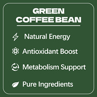 Extrait de grains de café vert, complément antioxydant haute puissance, soutient le métabolisme et la santé cellulaire