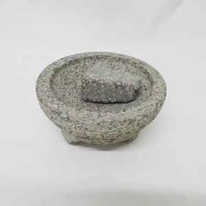 Mortero y Maja de Piedra de Granito Natural Duradero al por Mayor, Herramientas para Hierbas, Especias, Medicina y Semillas - Product Image 2
