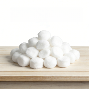 Boules de coton dégraissées super douces et absorbantes, 100% coton, jetables, pour usage médical à domicile - Product Image 2