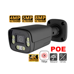 Caméra IP PoE 8MP 4K H.265 IP66 Surveillance Réseau Couleur Intégrale LED IR Détection Humaine IA Alerte d'Intrusion Transgression de Ligne - Product Image 1