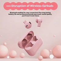 Écouteurs sans fil Pro5s 5.0, mini intra-auriculaires invisibles, étanches, longue autonomie, universels Android pour filles