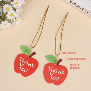 Étiquettes en papier en forme de pomme pour cadeaux, artisanat et usage intérieur - Product Image 4