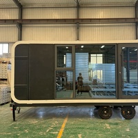 Cabane modulaire préfabriquée isolée et étanche Apple Cabin Pod pour camping, complexe hôtelier