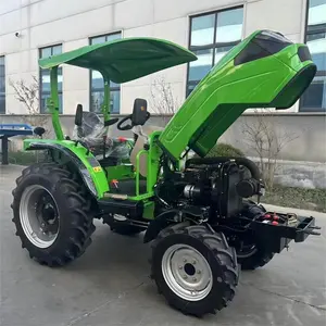 Mini tracteur puissant 35hp 40hp 50hp far,m à faible coût avec auvent fourniture directe du fabricant de moteur diesel YTO