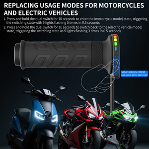 Heated Bike Handlebars Dual <strong>Switch</strong> 5 Levels Heating <strong>Grip</strong> for Motorcycle 22mm Universal with Voltage protection - Product Image 6