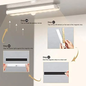 Dimmable <span class=keywords><strong>LED</strong></span> Closet chiếu sáng USB không dây <span class=keywords><strong>PIR</strong></span> cảm biến chuyển động dưới ánh sáng nội các - Product Image 4