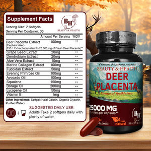 고효능 완전 채식 거미 머리 손톱 종합 비타민 보충 무한 사슴 태반 소프트젤 캡슐 개인 상표 동물 추출물 - Product Image 5