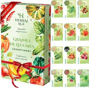 Cadeaux de jardin <span class=keywords><strong>pour</strong></span> femmes, enfants et débutants - Kit de 12 variétés de légumes 5100 prêt à planter <span class=keywords><strong>pour</strong></span> votre propre jardin - Product Image 3