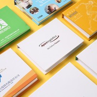 Bloc de Notas Adhesivas Personalizadas con Logotipo, para Oficina o Escuela, Impresión Fluorescente de 5 Colores, Papel Reciclado, Promocionales