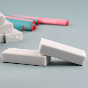 ยางลบขายส่งราคาถูก รับทำโลโก้บนบรรจุภัณฑ์เรียบง่าย ยางลบสีขาวสะอาด ปลอดสารพิษ - Product Image 3