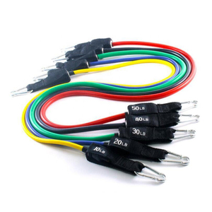 5 Cấp Độ 11Pcs Thiết Lập Thể Hình Đàn Hồi Tập Thể Dục Tập Thể Dục Ban Nhạc 11 cái/bộ Kéo Dây Kháng Ban Nhạc Xử Lý Nhà Sử Dụng Cao Su - Product Image 5