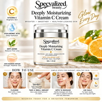 Crème éclaircissante et blanchissante à la vitamine C naturelle, anti-cicatrices, élimine les taches brunes, crème hydratante en profondeur