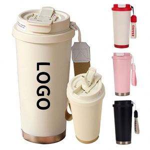 Bouteille d'eau personnalisée en acier inoxydable, gourde isotherme de luxe pour voyage, mug thermos gravé avec logo – Cadeau promotionnel en gros - Product Image 1