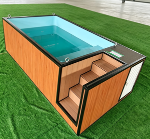 Piscina Prefabricada Modular en Contenedor de Envío Rectangular de 20 pies o 40 pies, Sobre el Suelo, para Casa o Resort - Product Image 1