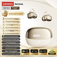Écouteurs sans fil Lenovo RS103 TWS, étanches IPX5, design à clipser, écouteurs sportifs intra-auriculaires, faible latence, écouteurs de jeu