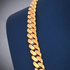 Chaîne de luxe personnalisée 13 mm style Hip Hop Miami Cuban Link en argent sterling 925 avec diamants Moissanite et fermoir glacé, cadeau de mariage - Product Image 3