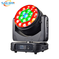 Sailwin 19X40W 4EN1 RBGW CLAY PARK LED Cabeza Móvil Bee Eye Light K20 Iluminación de Escenario para DJ con Control de Píxeles Circulares y Estuche de Transporte