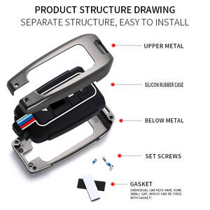 Vtear-funda para llave de coche, funda para llavero de lujo, funda para mando a distancia, para <span class=keywords><strong>rolls</strong></span>-<span class=keywords><strong>royce</strong></span> <span class=keywords><strong>Phantom</strong></span>/Ghost/Cullinan/WRAITH/Dawn, accesorio - Product Image 6