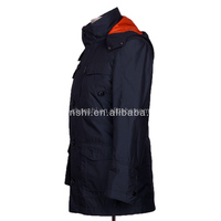 Manteau en toile de coton ciré USA imperméable pour hommes OEM